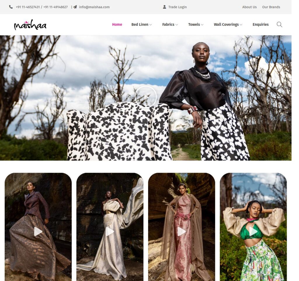 Maishaa Luxury Fabrics project
