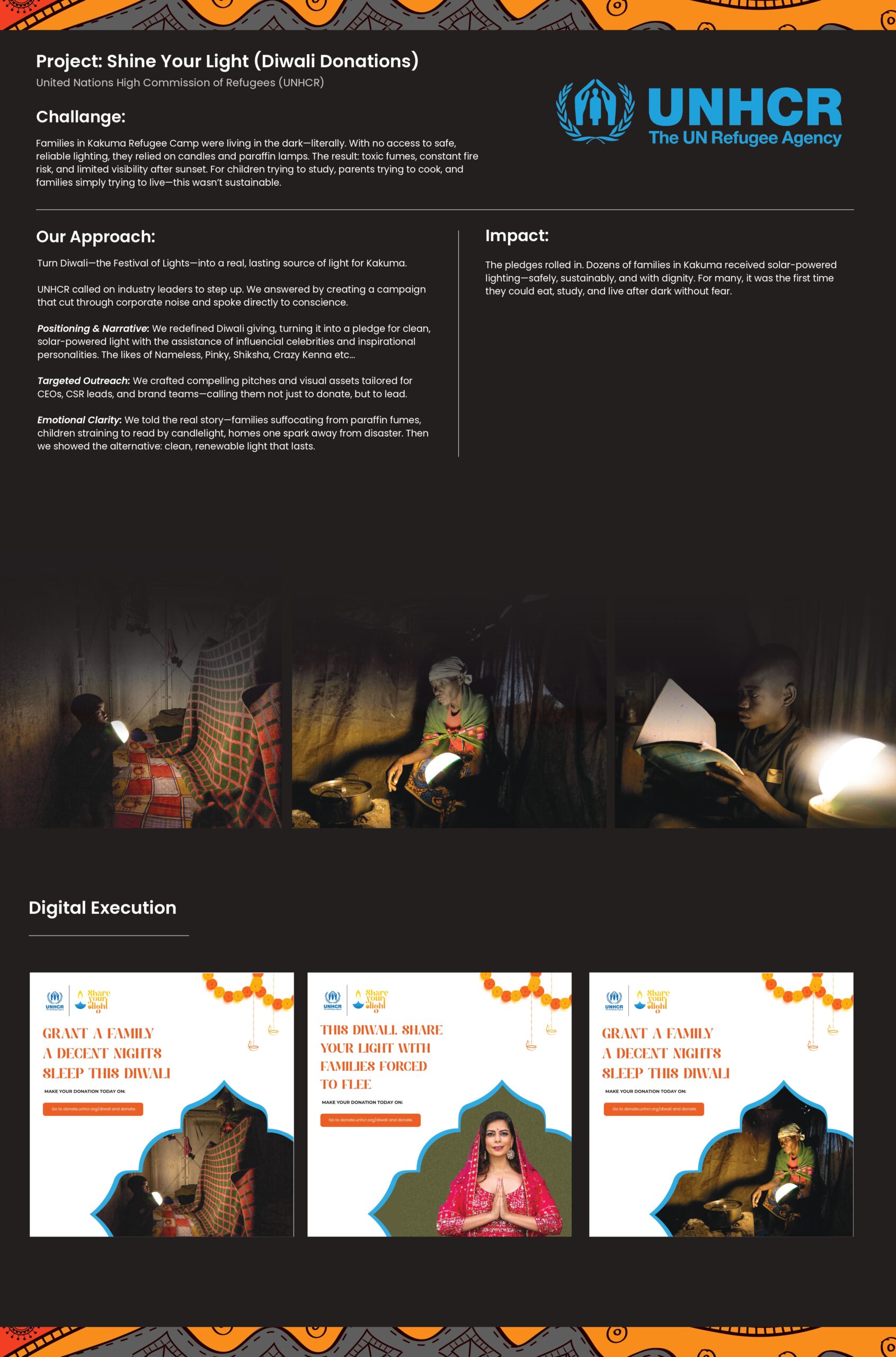 Shine Ur Light (UNHCR) project